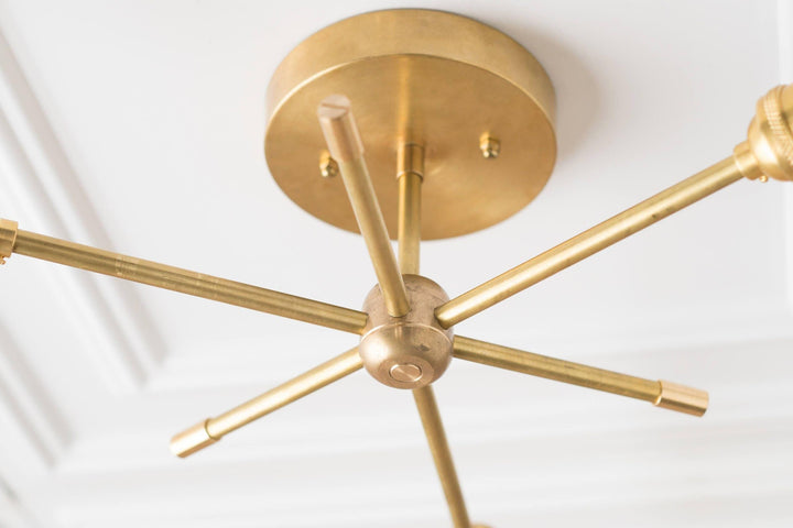 Mobilux Line Industrial Chandelier - Modern Ceiling Light Fixture for Home