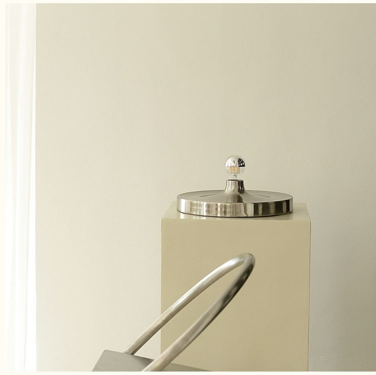 Sleek Space-Age Disk Ceiling Lamp Chrome Gold White Black Not Dimmable