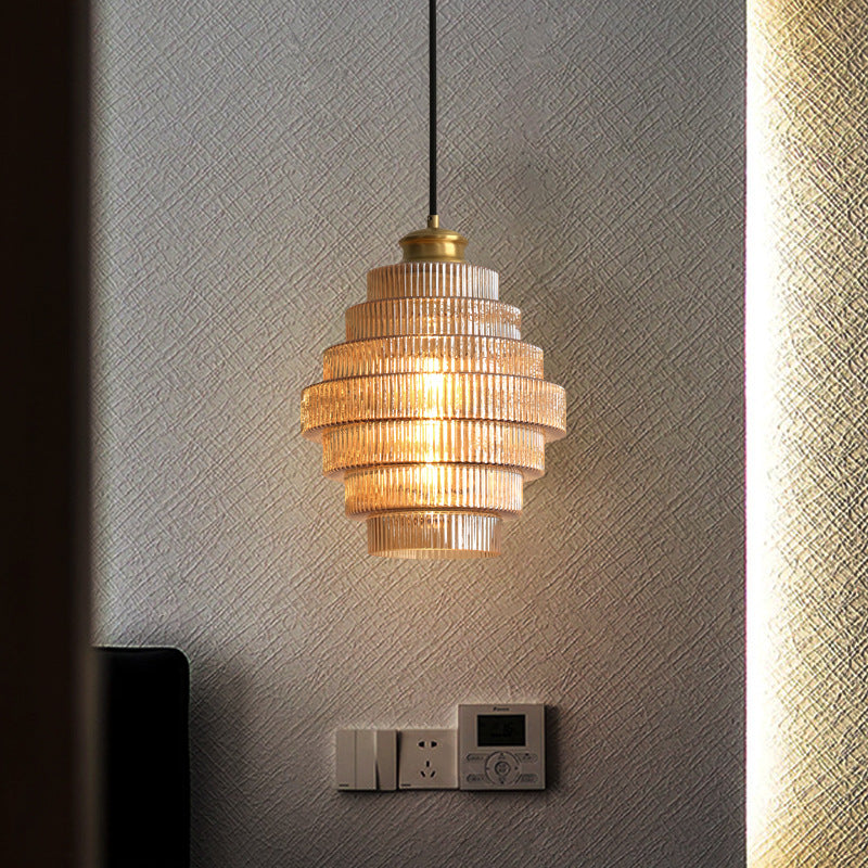 Suspension Verre Fumé Design – Suspension en Verre Vintage pour Salon
