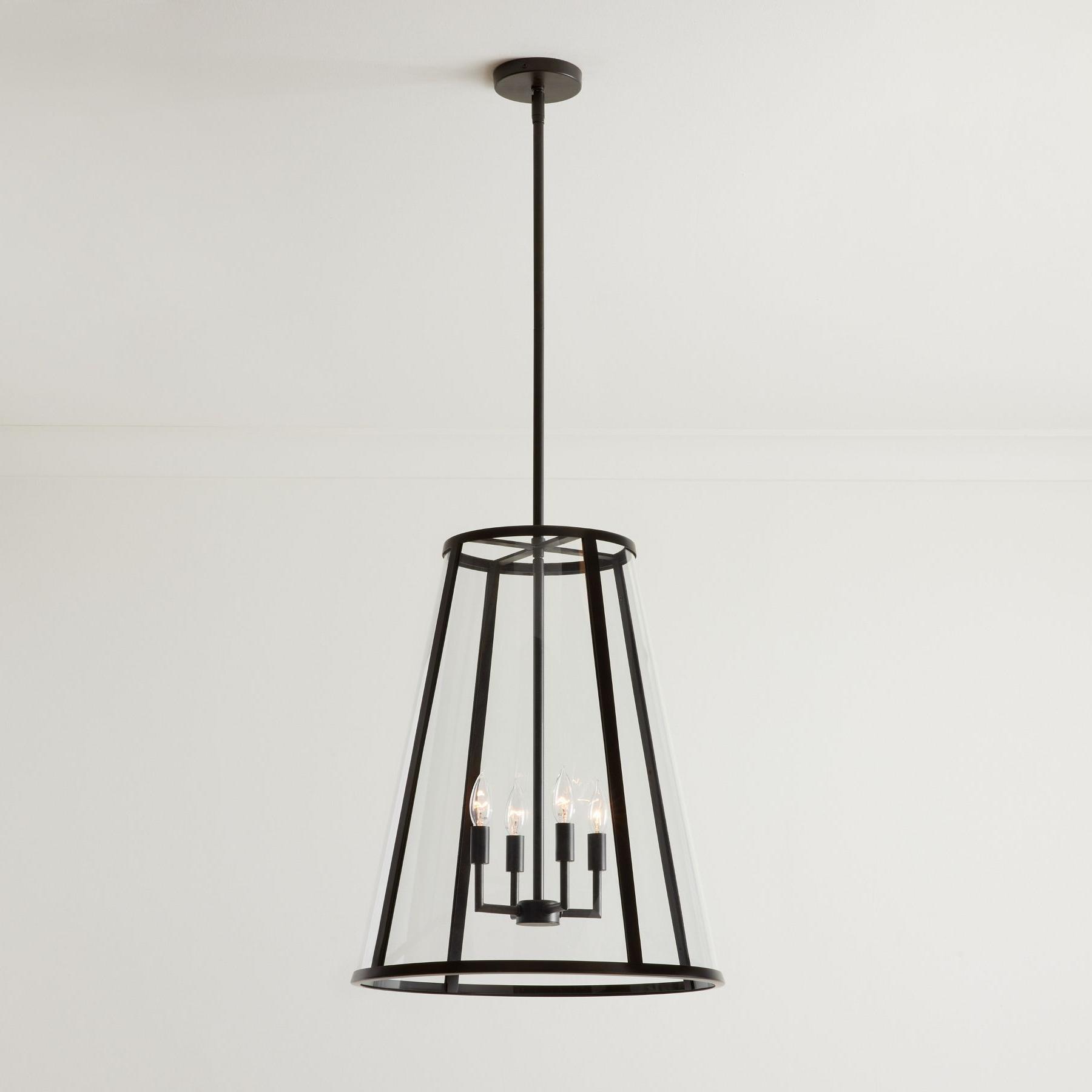 Ferrix Modern Outdoor Lantern Iron Pendant Lamp - Industial Glass Lighting Design