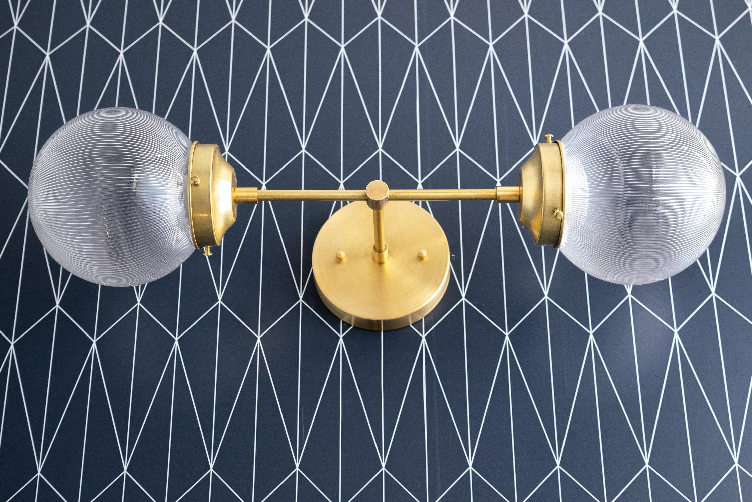 Lumio Globe Versatile Vanity Sconce - Dimmable Light for Bathroom and Hallway Use