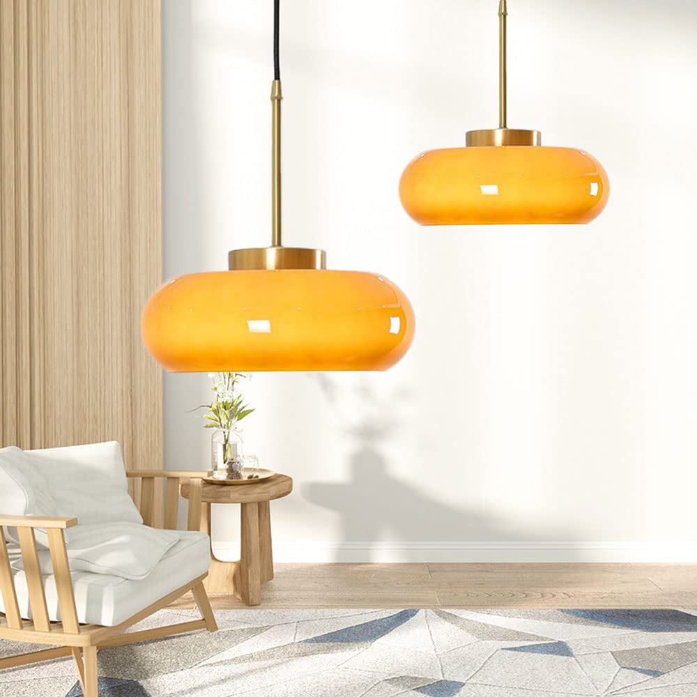 Glass Pot Pendant Light – Vintage Bauhaus Style for Dining Room