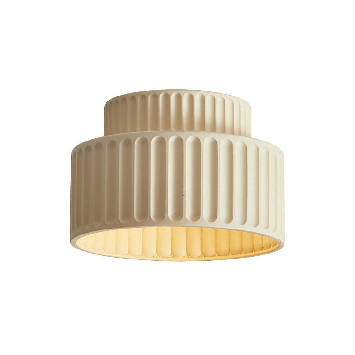 White Resin Rim Acrylic Ceiling Lamp IP20 Environment Indoor