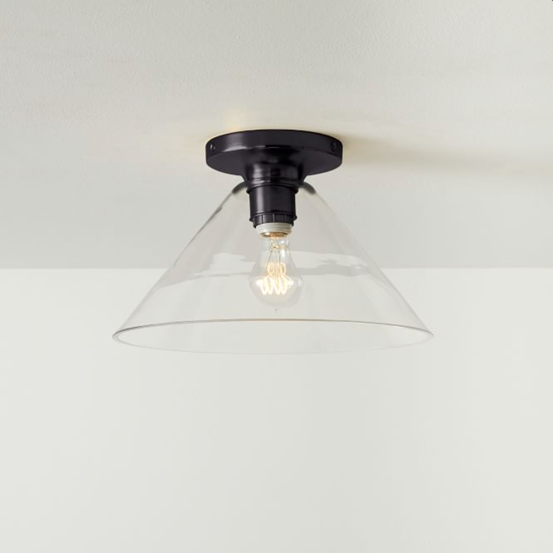 Plafonnier encastré Conica Cone – Plafonnier en verre pour espaces modernes