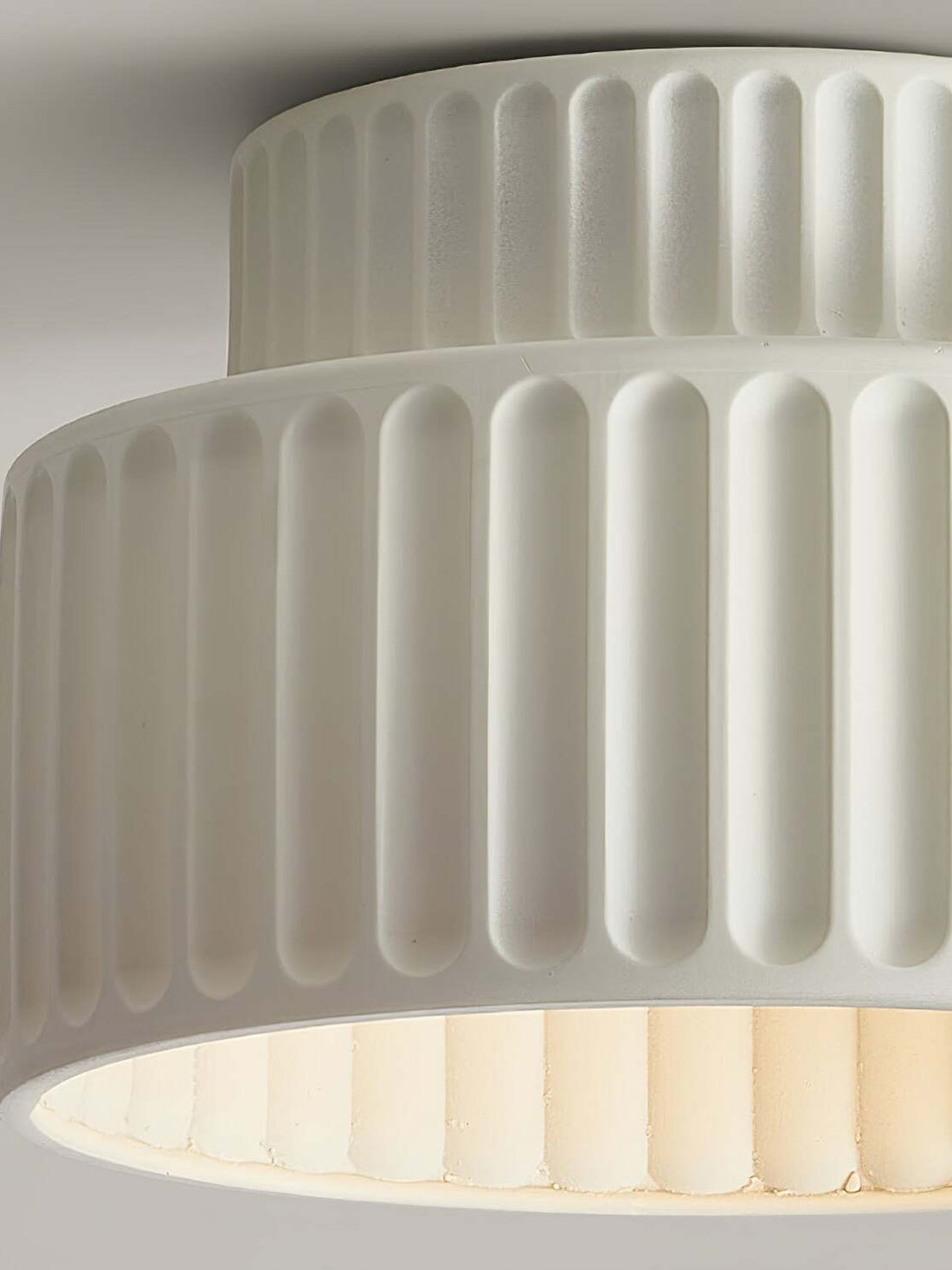 Plafonnier acrylique à bord en résine blanche IP20 pour l'intérieur