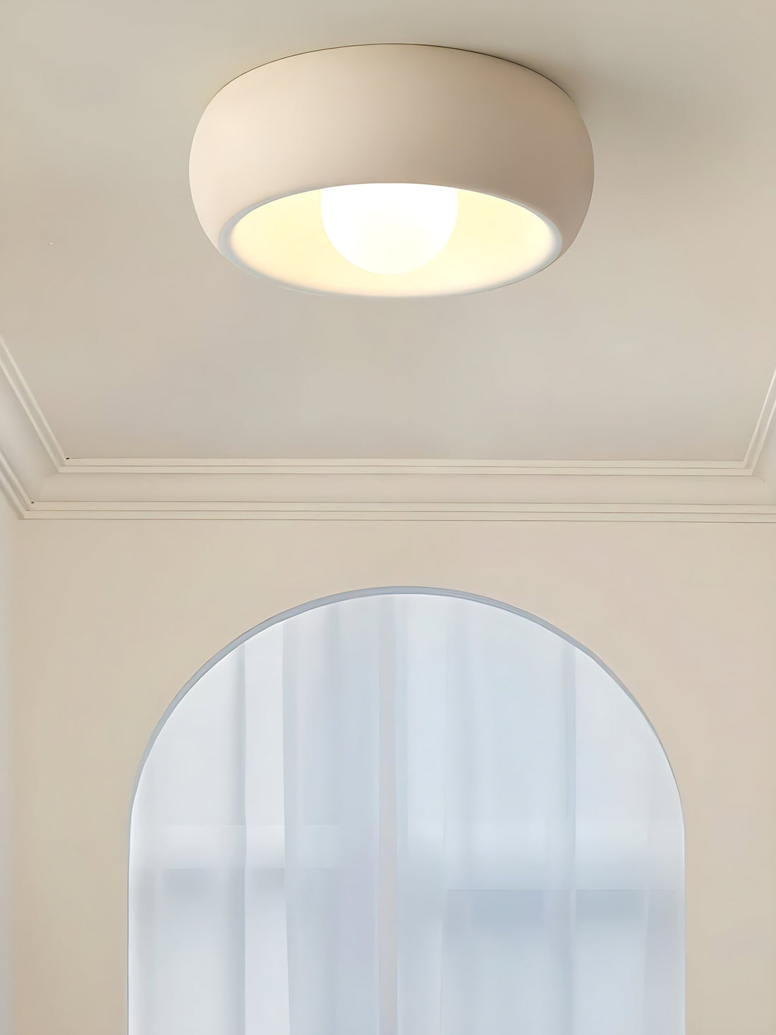 Plafonnier moderne en métal et verre, couleur noyer, pour l'éclairage intérieur