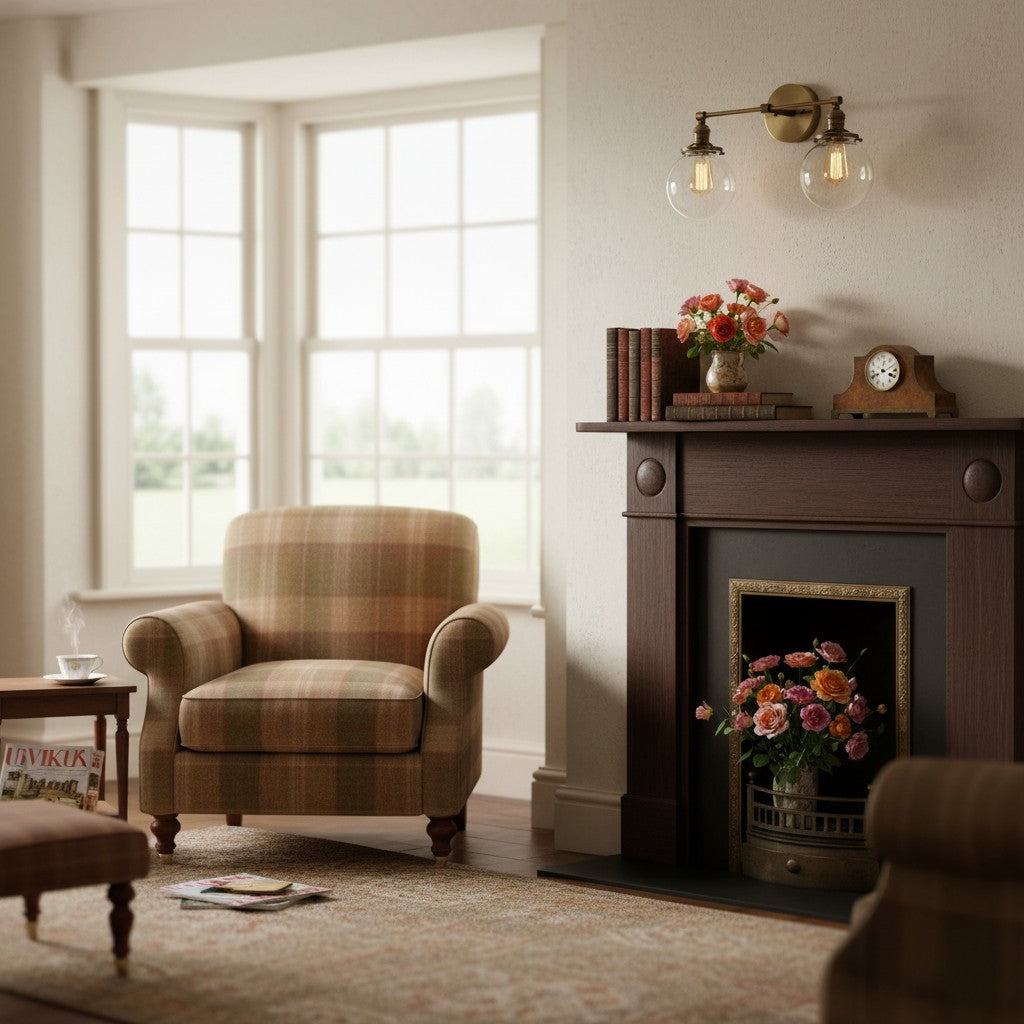 Lumio Globe Glass Globe Vanity Light - Modern Two Light Bathroom Sconce