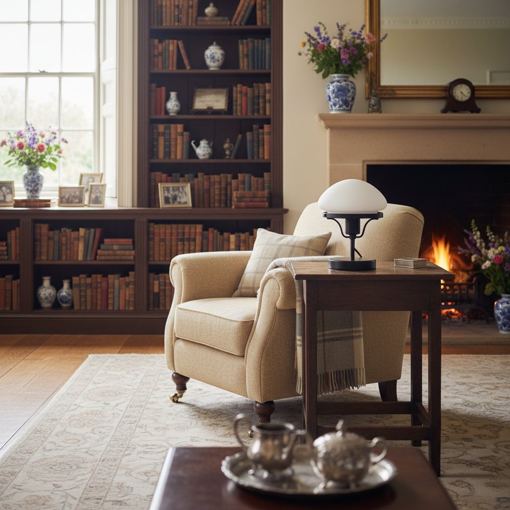 Ornato Luxe Modern Brass or Black Table Light