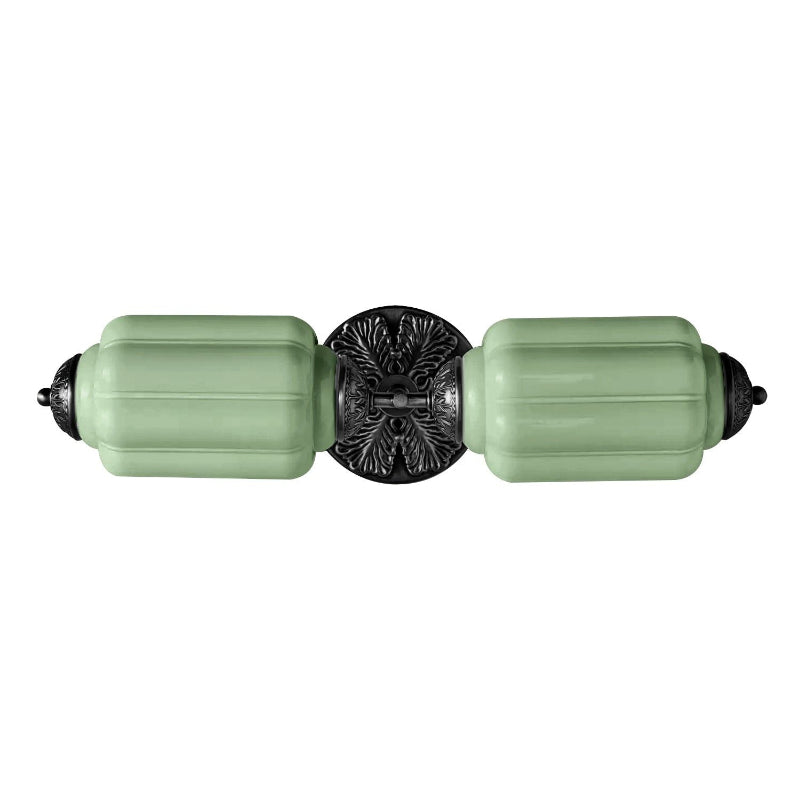 Applique murale vintage Eloise - Applique avec abat-jour en verre lanterne pour couloir