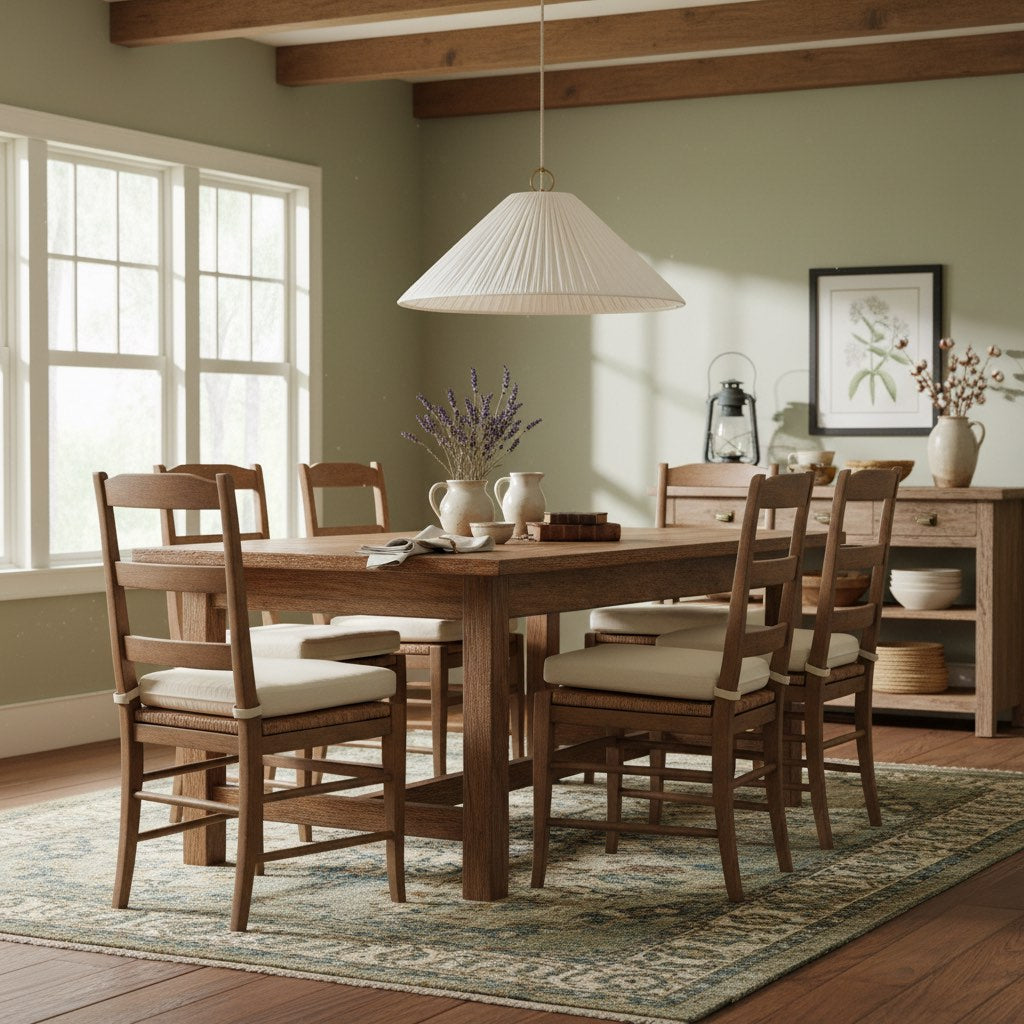 Lindi - Aged Brass and Linen Oversized Scalloped Pendant Light