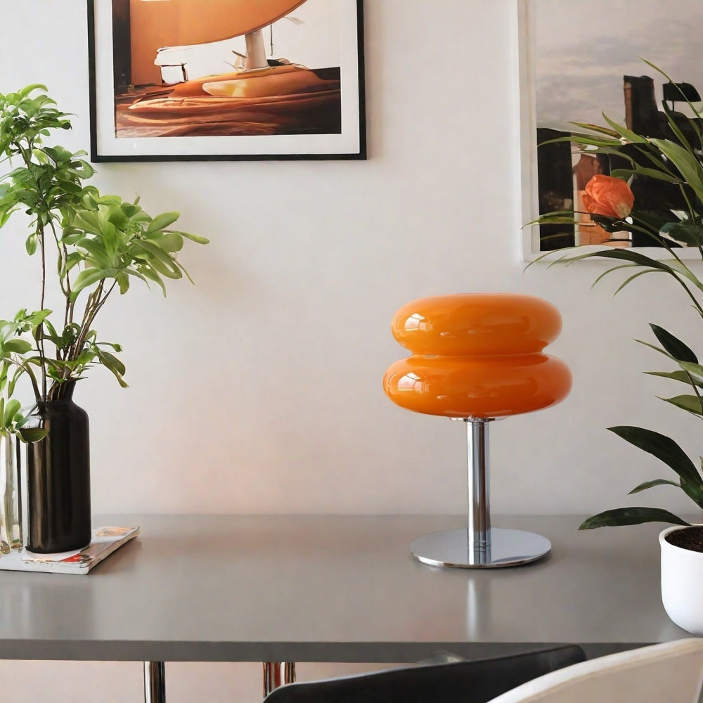 Lollipop Table Lamp Retro Bauhaus Style – Double Layer Bedroom Light