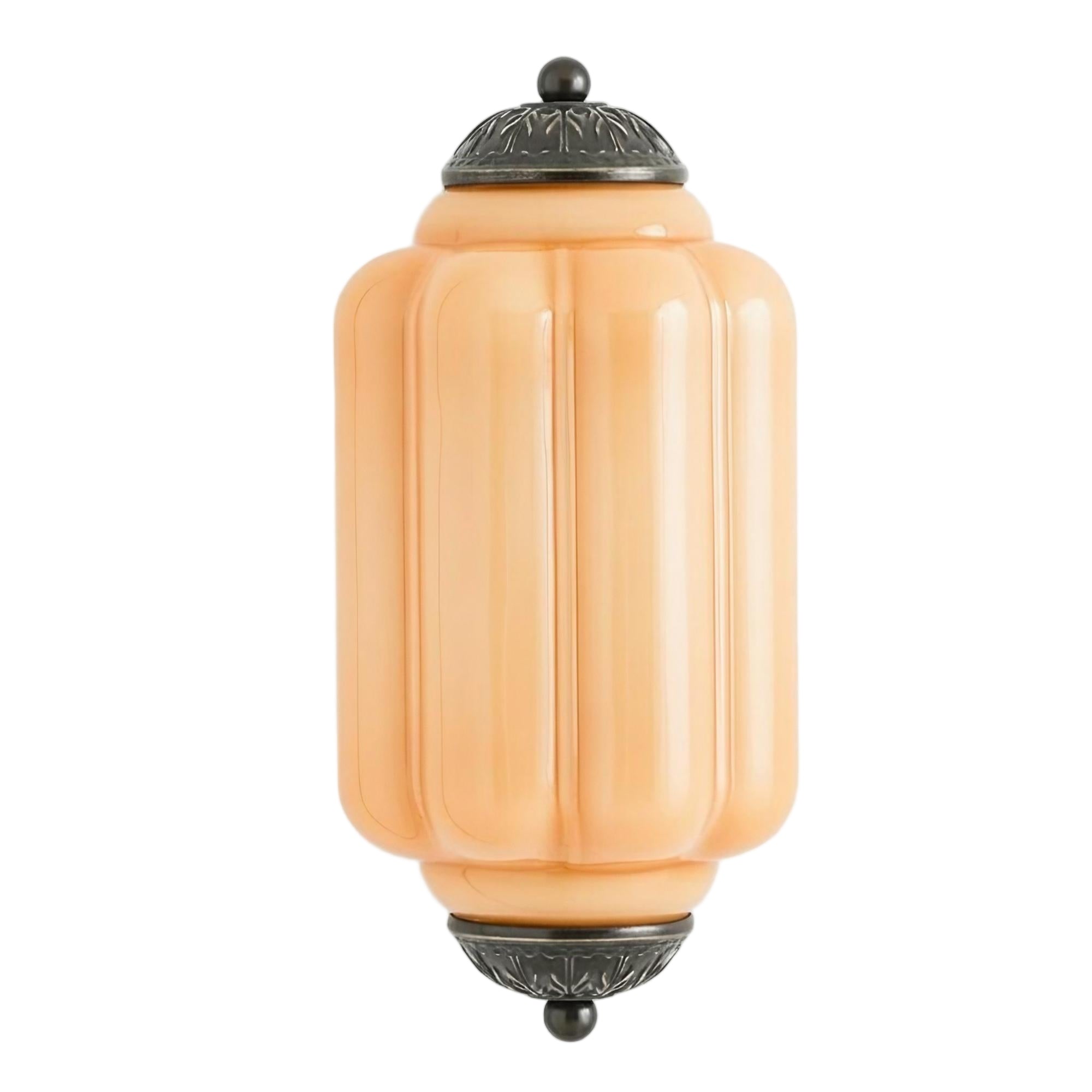 Eloise Vintage Wall Sconce - Milk Glass Flush Mount for Bedside