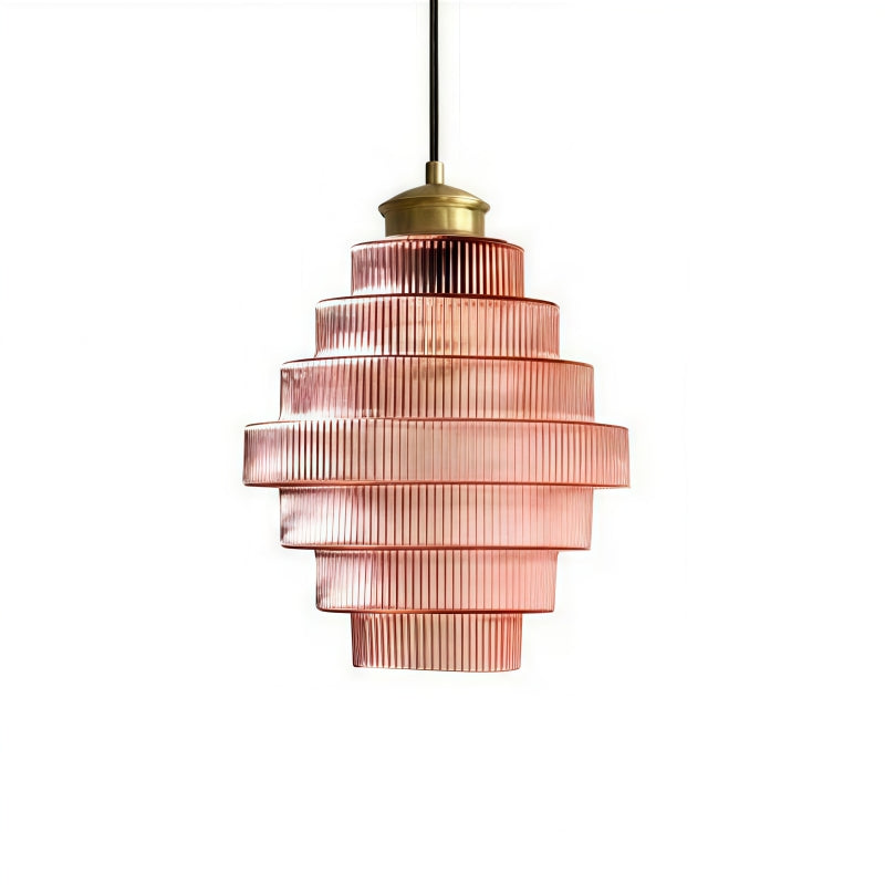 Suspension Verre Fumé Design – Suspension en Verre Vintage pour Salon