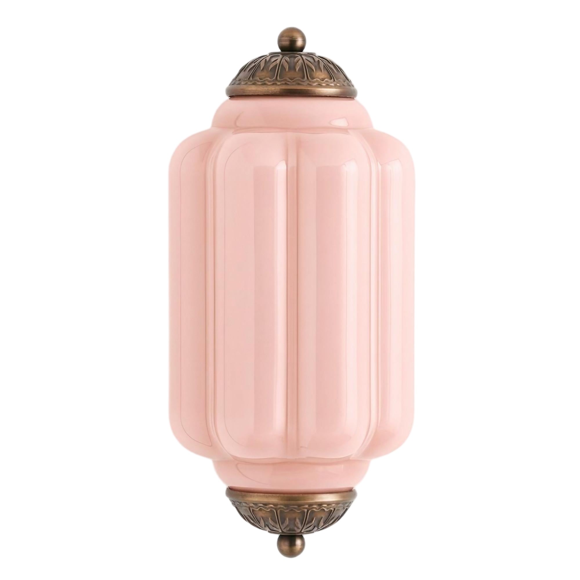 Eloise Vintage Wall Sconce - Milk Glass Flush Mount for Bedside