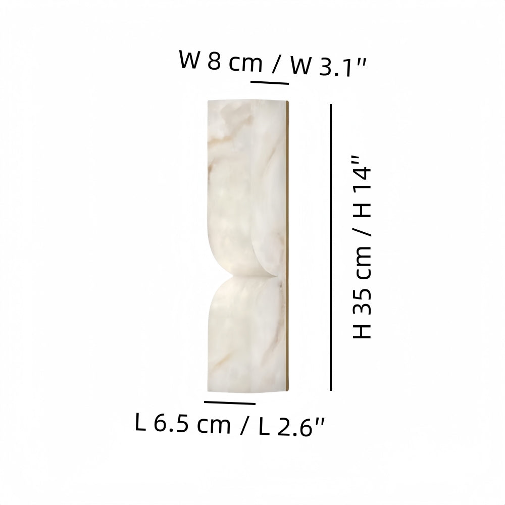 Alabaster Wall Sconce - Premium Stone Wall Light