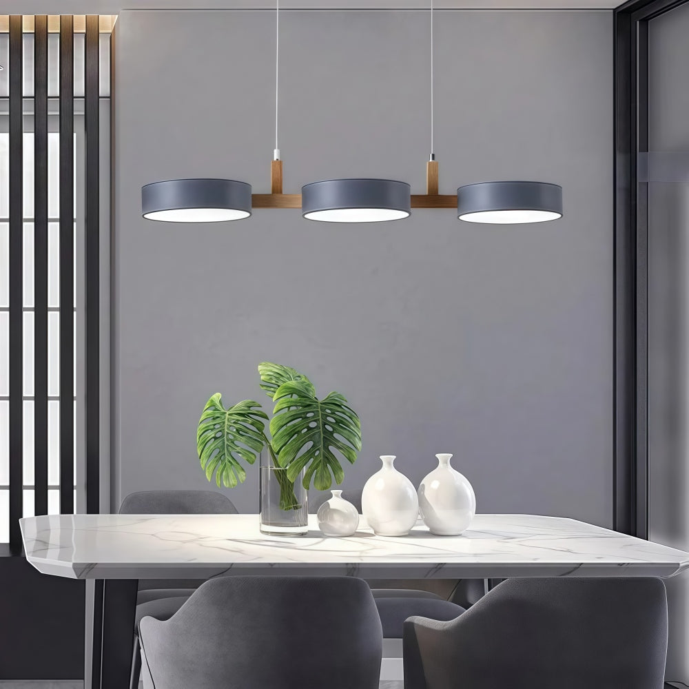 3-Light Macaron Pendant Light – Modern Designer Chandelier for Indoor Use