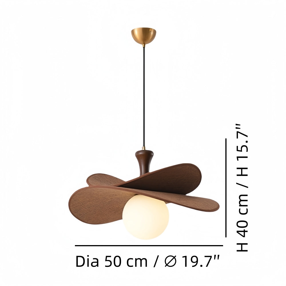 Raffia Glass Sphere Pendant Light - Handwoven Curved Pendant for Bedroom