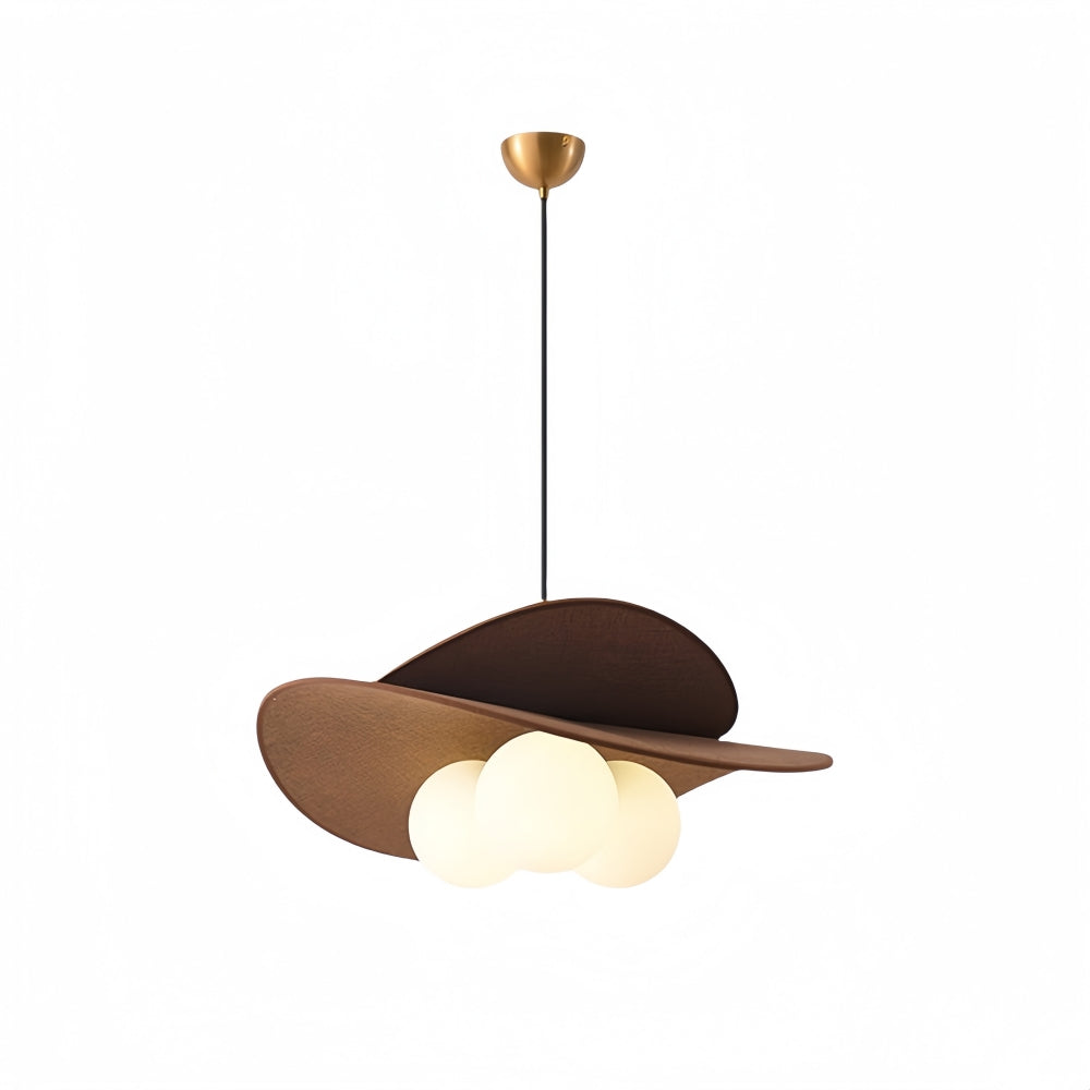 Suspension boule en verre bohème - Suspension de cuisine moderne en rotin