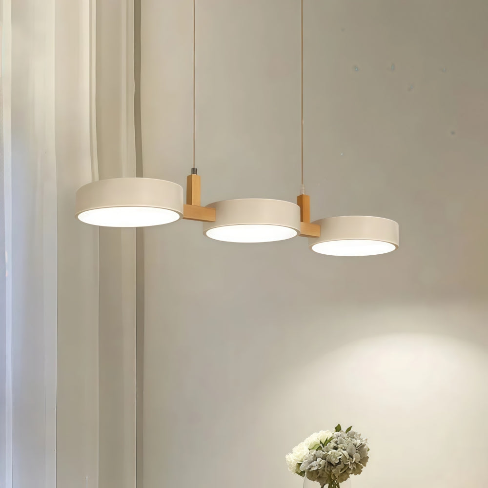 3-Light Macaron Pendant Light – Modern Designer Chandelier for Indoor Use