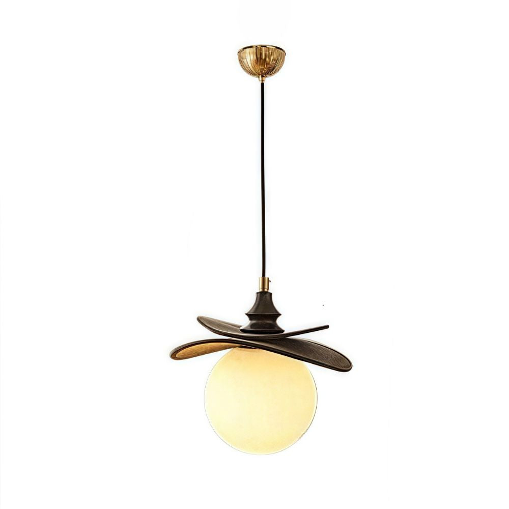 Sphere Rattan Pendant Light - Natural Double Layer Design for Dining Room