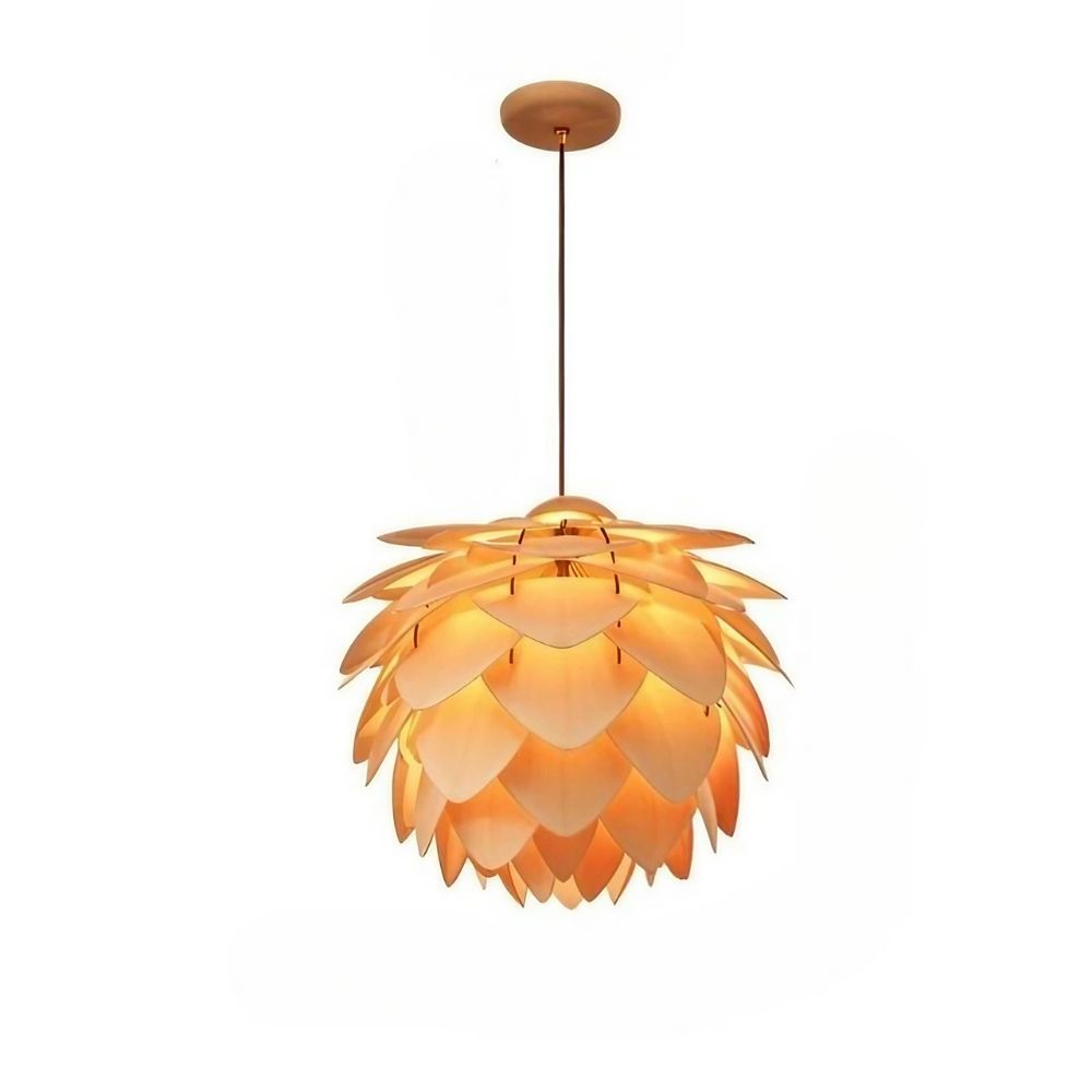 Pinecone Pendant Light - Modern Wood Pendant Light Design