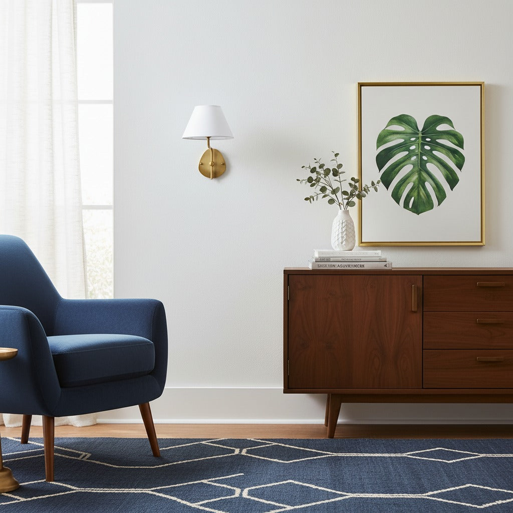 Fabric Double Wall Sconce - Elegant Swan Neck Wall Lights for Bedroom