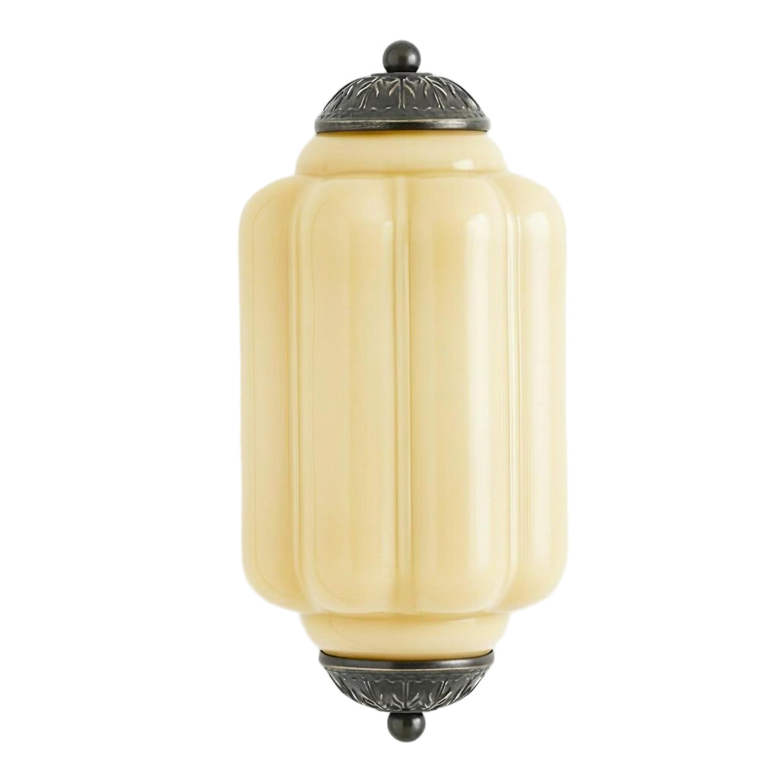 Eloise Vintage Wall Sconce - Milk Glass Flush Mount for Bedside